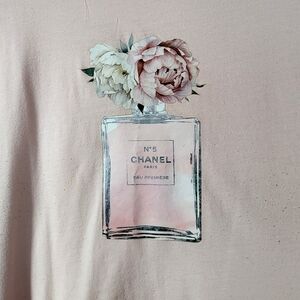 Chanel Graphic Hoodie with Floral Design